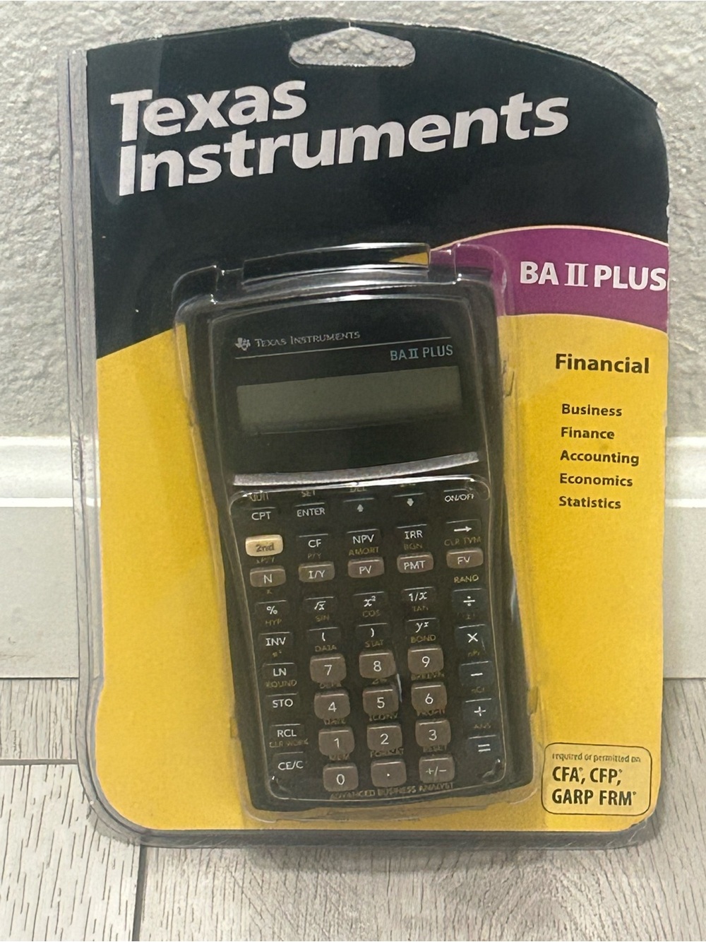 Texas Instruments BA II Plus Financial Calculator w/ Case & Manual - Open Bix